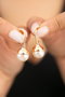 Heliophilia Silver Pendientes de Metal Dorados con Circonio CKP9356